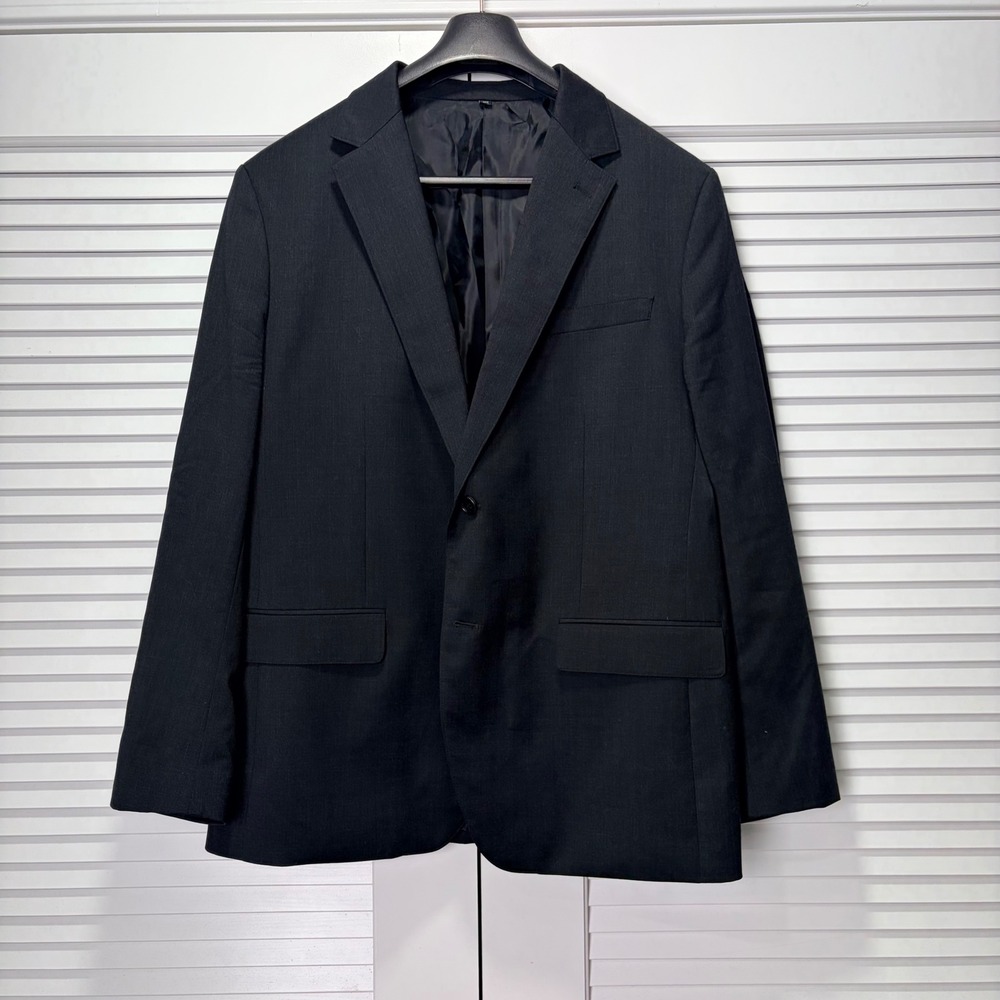 Bonobos Mens Standard Fit Wool Blend Blazer‎ Charcoal Gray 2-Button Jacket 44R